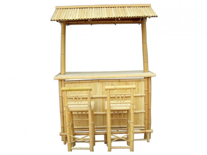 ティキバー パティオ 屋外バー バンブーセット 島民ティキバー パラパ・トップと 庭庭の収納スペース ルアウ・パーティーバザール 0