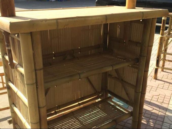 ティキバー パティオ 屋外バー バンブーセット 島民ティキバー パラパ・トップと 庭庭の収納スペース ルアウ・パーティーバザール 1