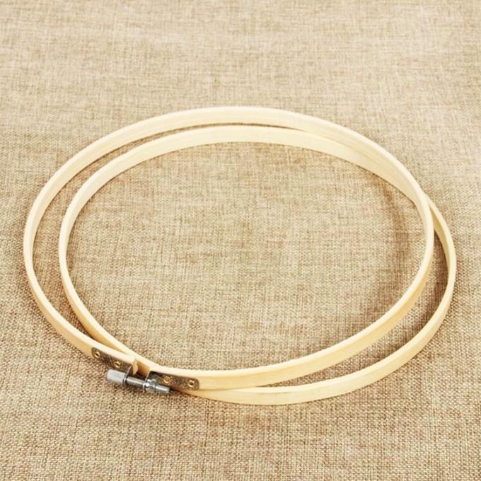 持続可能な竹製クラフトフープ 再利用可能な刺繍フレーム DIYアート用 3