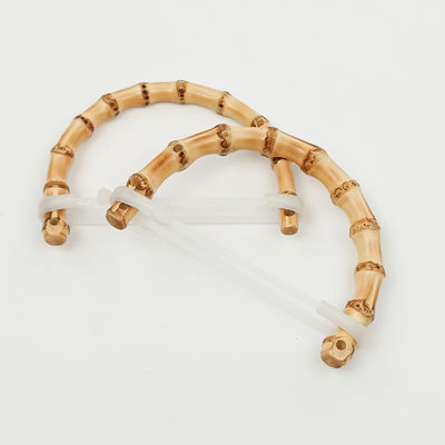 バンブーバッグハンドル 天然竹 トートバッグ＆クラッチ用グリップ