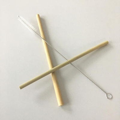 ブラシが付いているEcoの再使用可能な友好的な20x0.8cm再使用可能なタケ ストロー