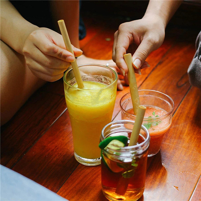 喫茶店棒レストランの飲むことのためのEcoの友好的なタケわらのタケ再使用可能なわら
