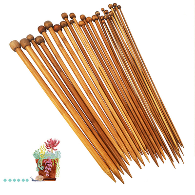 12pcsタケ円の編む針のタケかぎ針編みホック セット