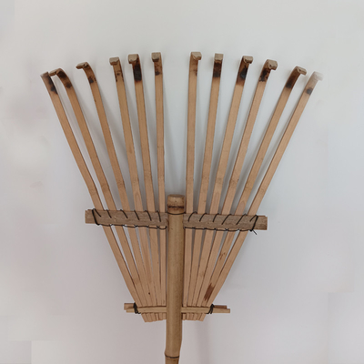 9本の尖叉120cmのタケ熊手のハンドメイドのEcoの友好的な庭熊手のまぐわ
