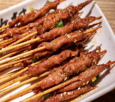 40cmの長いバーベキューのタケ棒大きいBBQのタケ焼串
