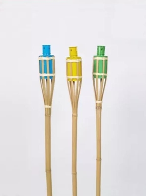 子供のために多彩な屋外の自然なタケTikiのトーチのヤードのデッキの装飾の庭のおもちゃ