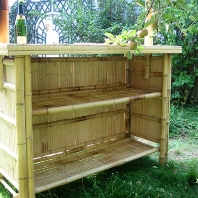 220x160cm Tiki棒屋外防水屋根の椅子が付いているタケ ベンチ棒