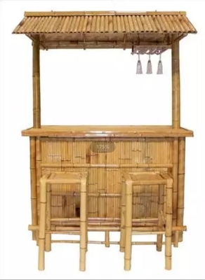 ティキバー 庭園 屋外バー バンブーセット アイスランド人 ティキバー パラパ トップと 収納スペース 庭園 庭園 ルアウ パーティー バザール