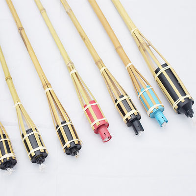 卸売 120cm バンブー トーチとスタンド トーチ 庭園景観設計用 バンブー