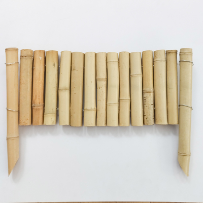 美しい庭の境界線用エレガントな天然竹縁取りフェンス